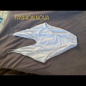 Fashion Nova high rise one piece bathing suit